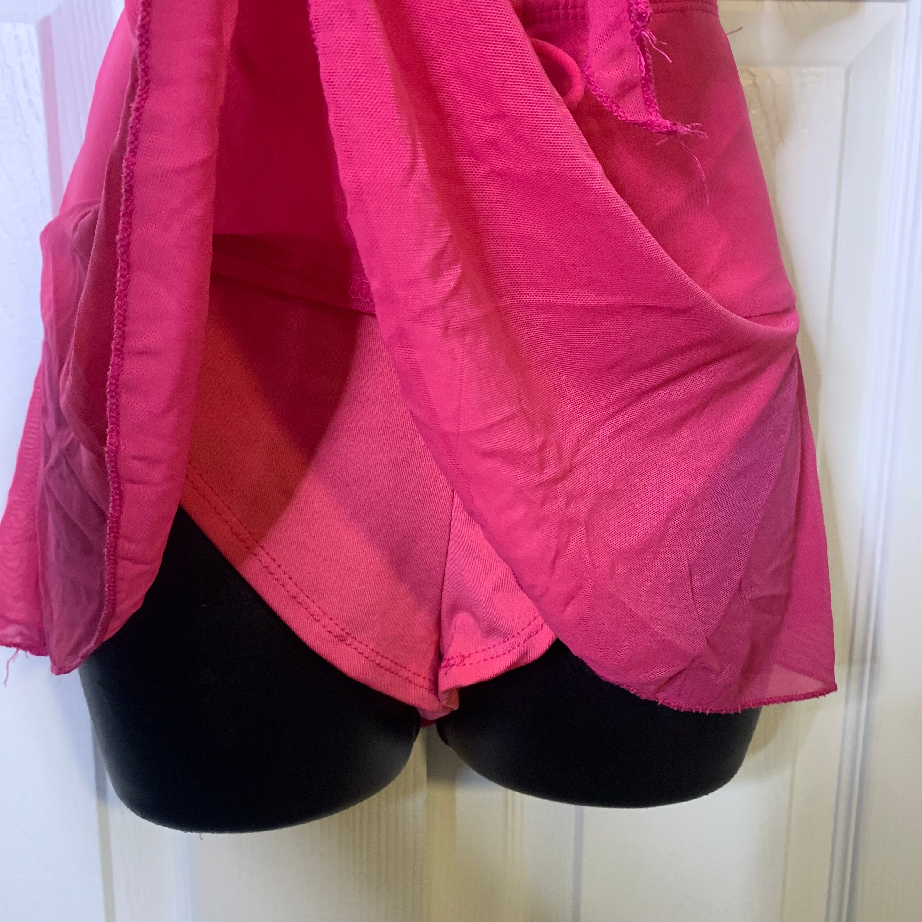 Hot Pink Halter Top & Mini Skirt Set (M)